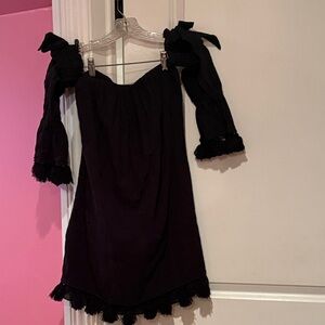 Elegant Black Off-Shoulder Dress